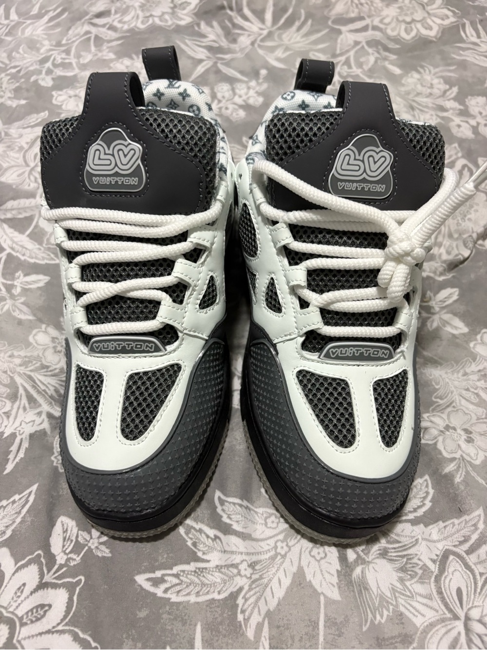 Louis Vuitton Black and White Athletic Sneakers - Picture 3 of 6